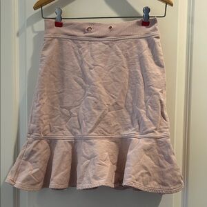 BDG Pink Ruffle Hem Skater Skirt 100% Cotton has stretch women’s size XS